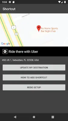 Shortcut for Uber android App screenshot 2